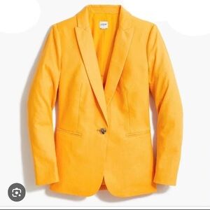 J. Crew Factory One-Button Linen Blazer
